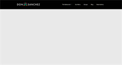 Desktop Screenshot of donsanchezrestaurant.com