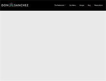 Tablet Screenshot of donsanchezrestaurant.com